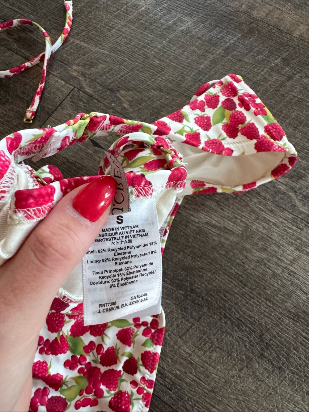 J Crew Raspberry Printed Bikini Set - Picture 8 of 8